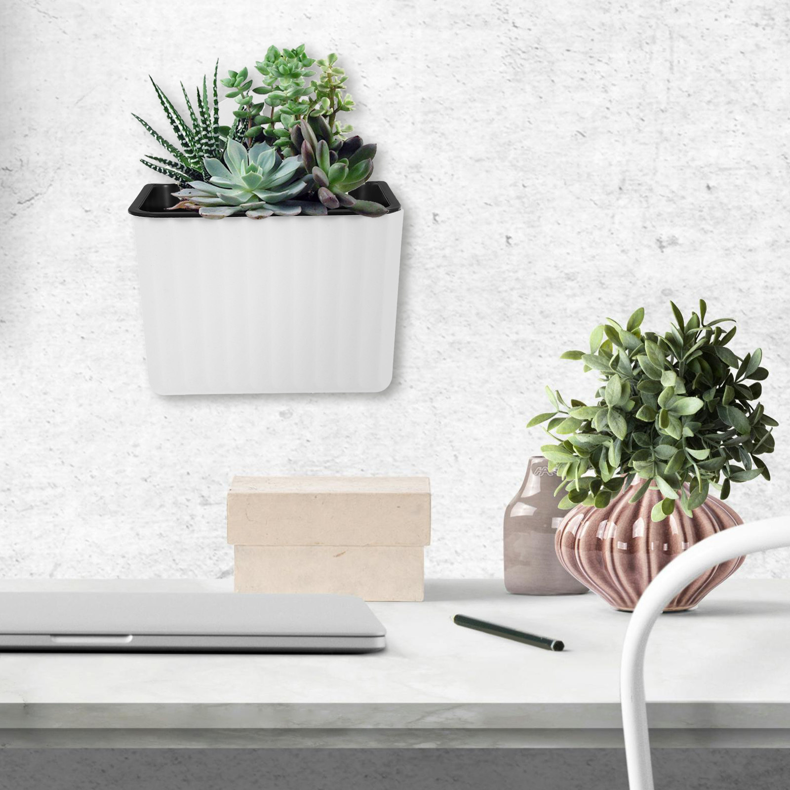 2 pots à fleurs muraux auto-ar - Self-Watering Planter avis et prix